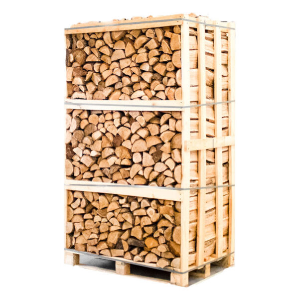 Palette kammergetrocknetes gespalten Eiche Brennholz 33cm