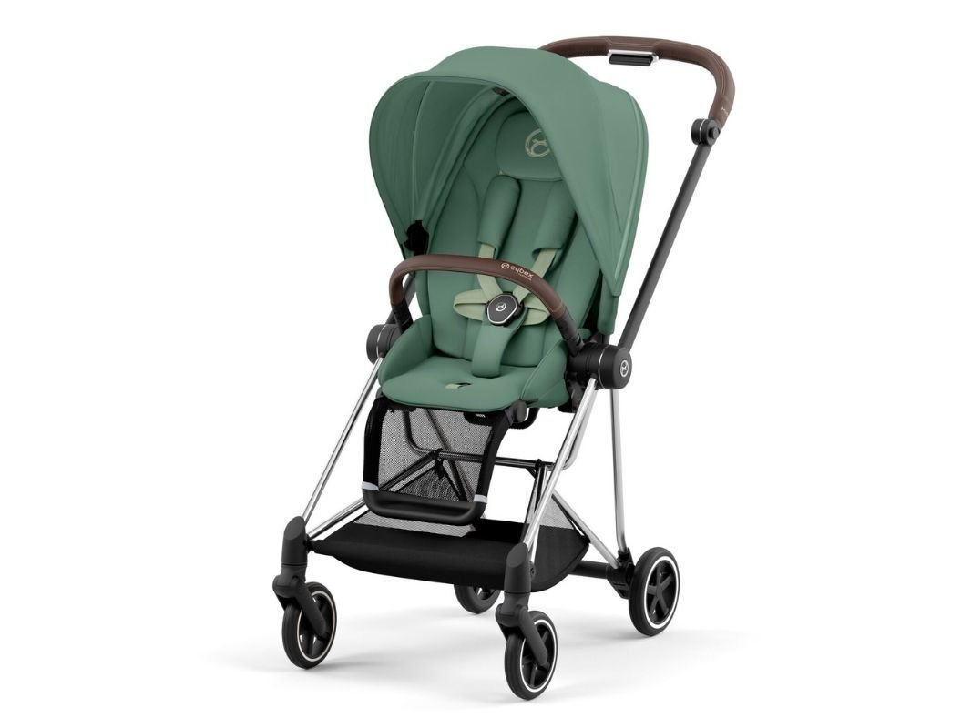 Trio CYBEX Mios | Telaio Chrome Brown, Seat Pack Leaf Green, Navicella Mios Lux Carry Cot Leaf Green, Clout T i-Size Leaf Green Plus Trio CYBEX Mios | Telaio Chrome Brown, Seat Pack Leaf Green, Navicella Mios Lux Carry Cot Leaf Green, Clout T i-Size Leaf Green Plus – Bild 2