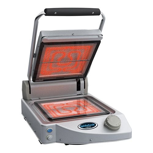 Ceran-Kontaktgrill - Einzel - glatt/glatt - 17,6(h)x45,8x33,1cm