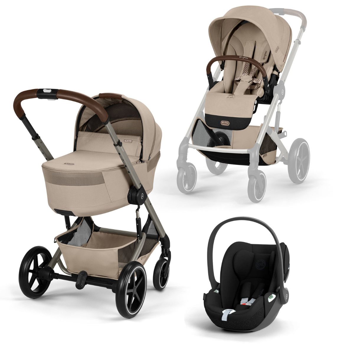 Cybex Gold Trio Balios S Lux mit Fold Cot Babywanne und Cloud T Cybex Gold Trio Balios S Lux mit Fold Cot Babywanne und Cloud T – Bild 4