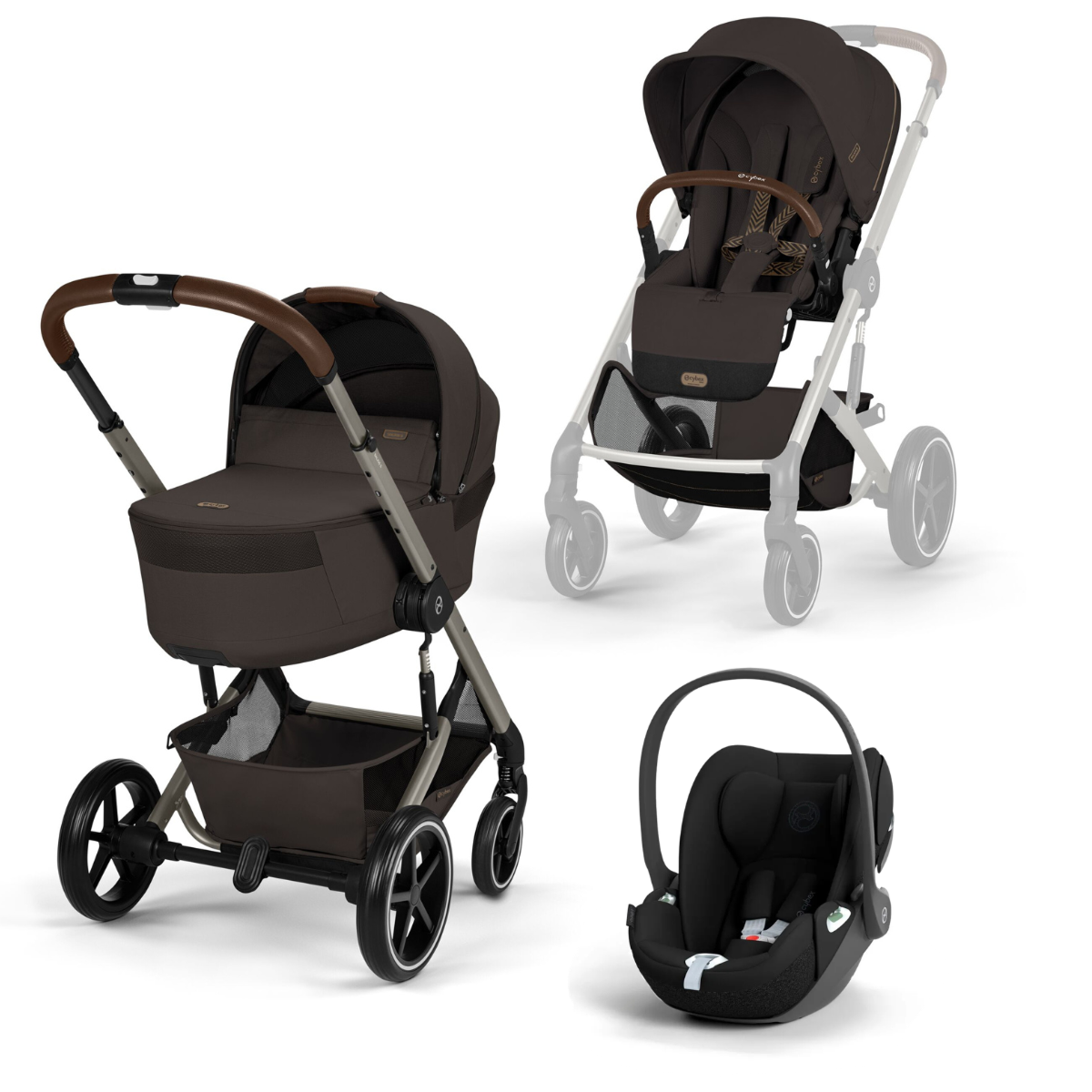 Cybex Gold Trio Balios S Lux mit Fold Cot Babywanne und Cloud T Cybex Gold Trio Balios S Lux mit Fold Cot Babywanne und Cloud T – Bild 5
