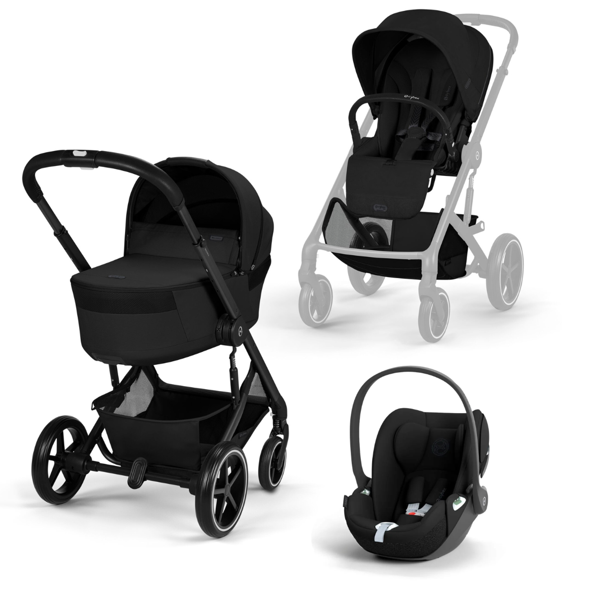 Cybex Gold Trio Balios S Lux mit Fold Cot Babywanne und Cloud T Cybex Gold Trio Balios S Lux mit Fold Cot Babywanne und Cloud T – Bild 2