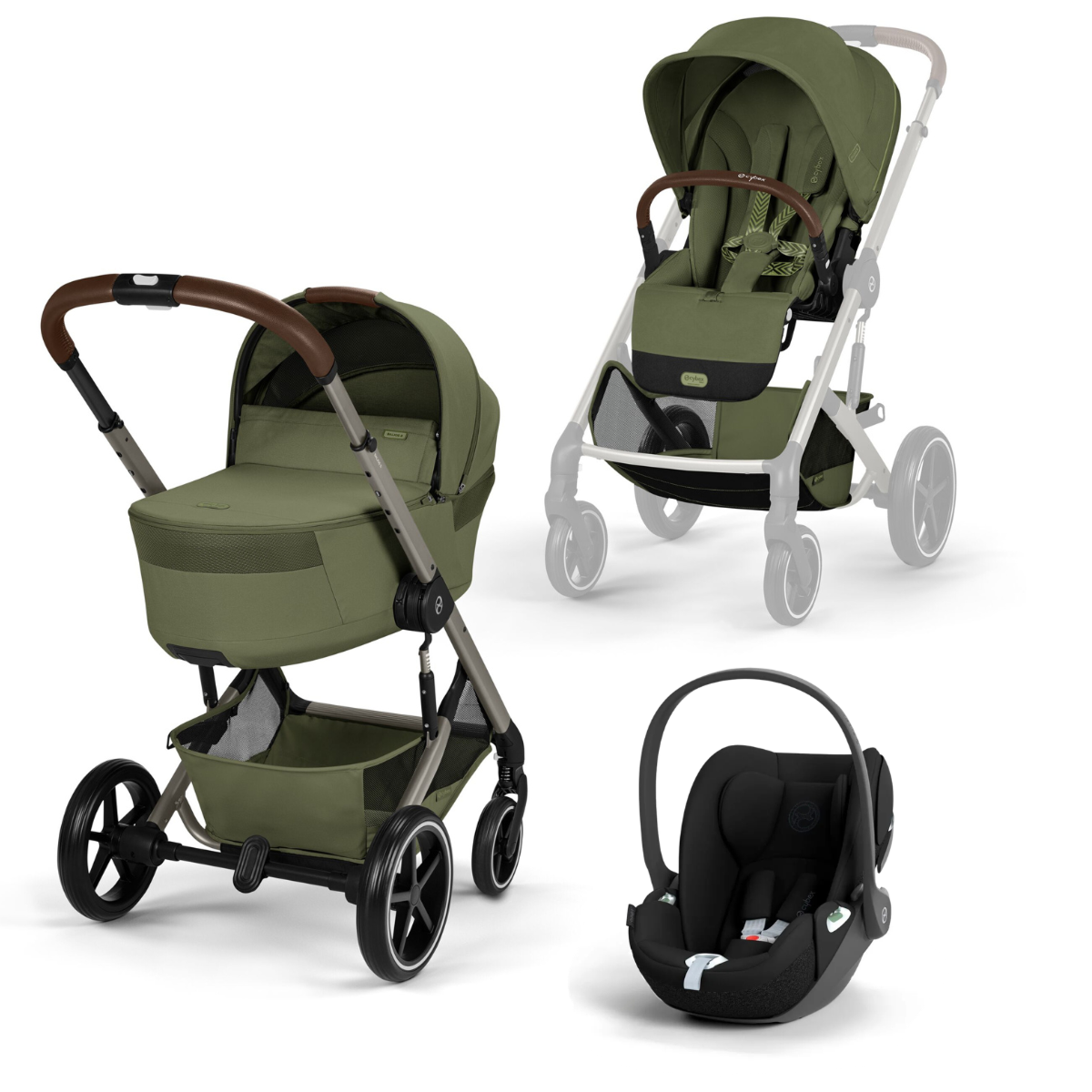 Cybex Gold Trio Balios S Lux mit Fold Cot Babywanne und Cloud T Cybex Gold Trio Balios S Lux mit Fold Cot Babywanne und Cloud T – Bild 1