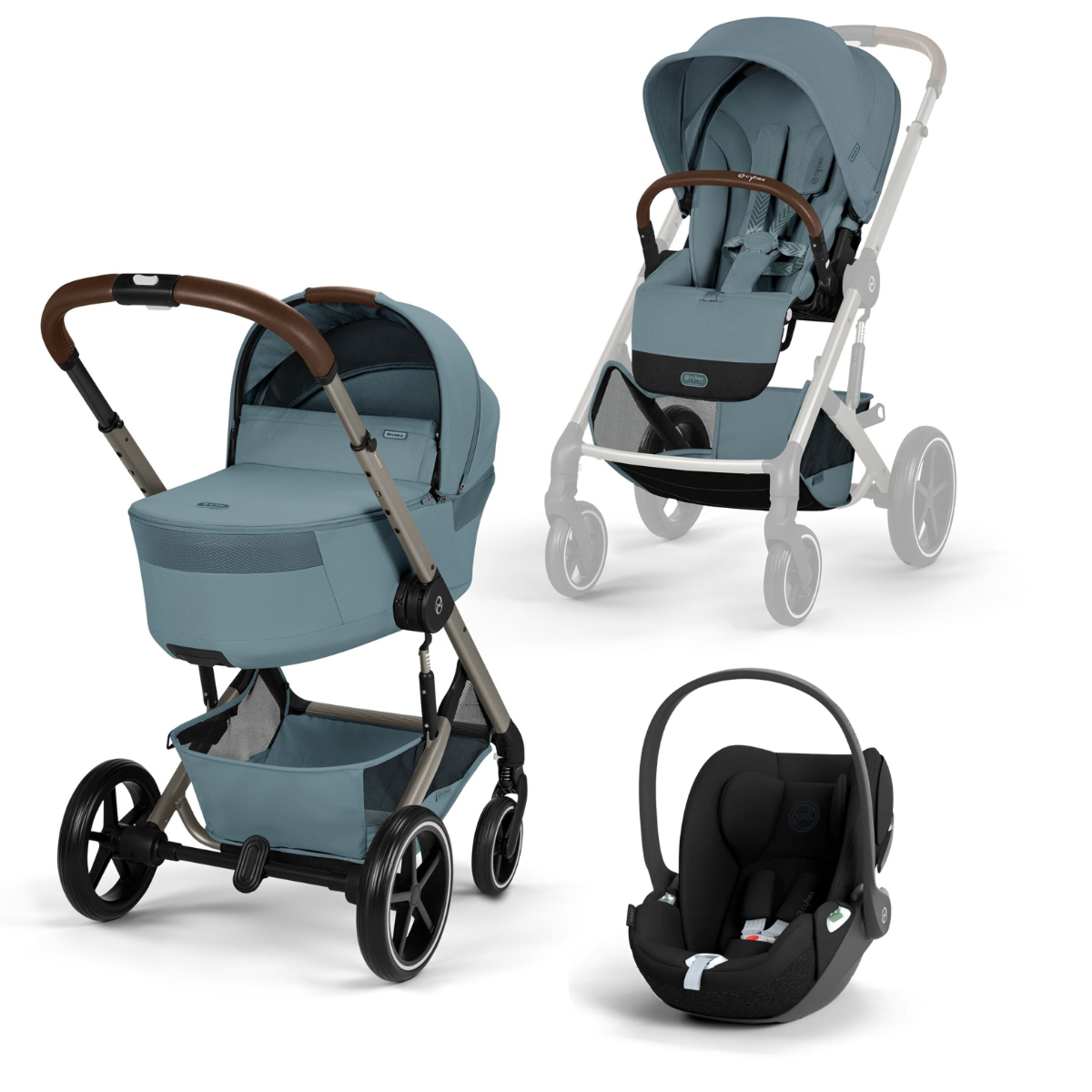 Trio CYBEX Balios S Lux – Passeggino + Navicella Richiudibile Fold Cot + Cloud G3 Plus Trio CYBEX Balios S Lux – Passeggino + Navicella Richiudibile Fold Cot + Cloud G3 Plus – Bild 3