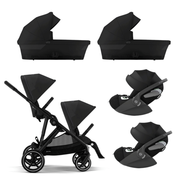 Cybex Trio Zwillingskinderwagen Gazelle mit Cloud T