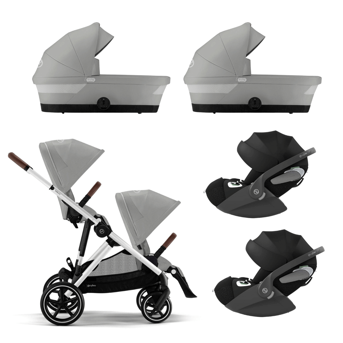 Cybex Trio Zwillingskinderwagen Gazelle mit Cloud T Cybex Trio Zwillingskinderwagen Gazelle mit Cloud T – Bild 4