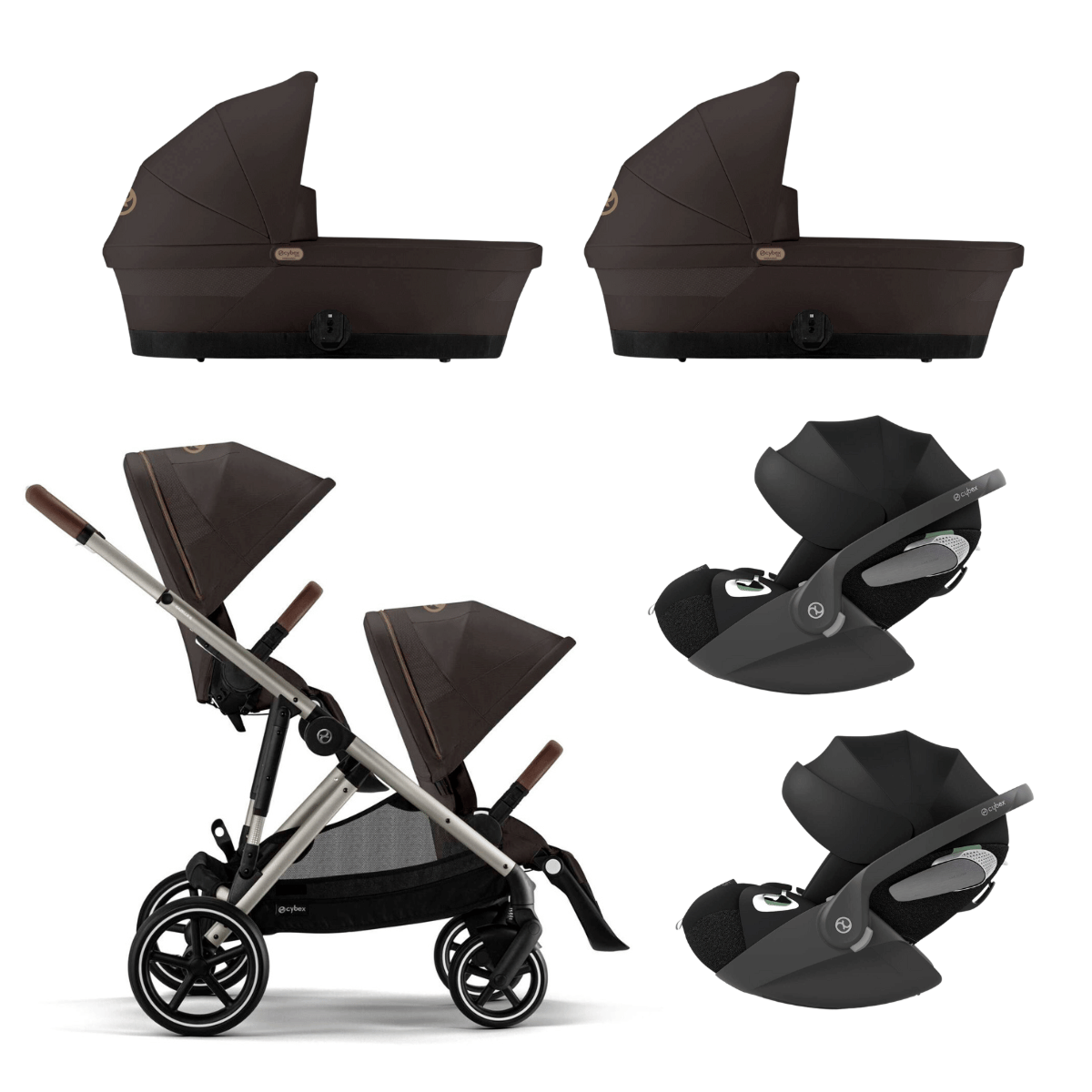 Cybex Trio Zwillingskinderwagen Gazelle mit Cloud T Cybex Trio Zwillingskinderwagen Gazelle mit Cloud T – Bild 6