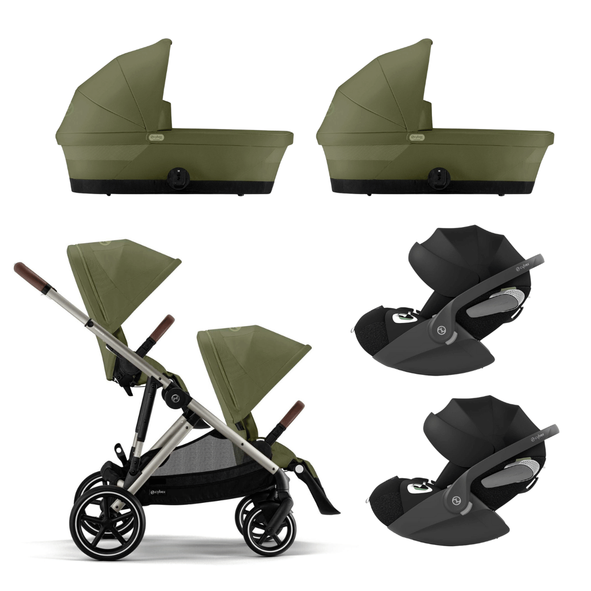 Cybex Trio Zwillingskinderwagen Gazelle mit Cloud T Cybex Trio Zwillingskinderwagen Gazelle mit Cloud T – Bild 5