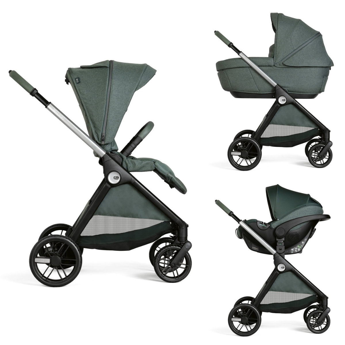 Chicco Trio Bellagio mit Autositz Kory Plus + Base Full 360 Chicco Trio Bellagio mit Autositz Kory Plus + Base Full 360 – Bild 2