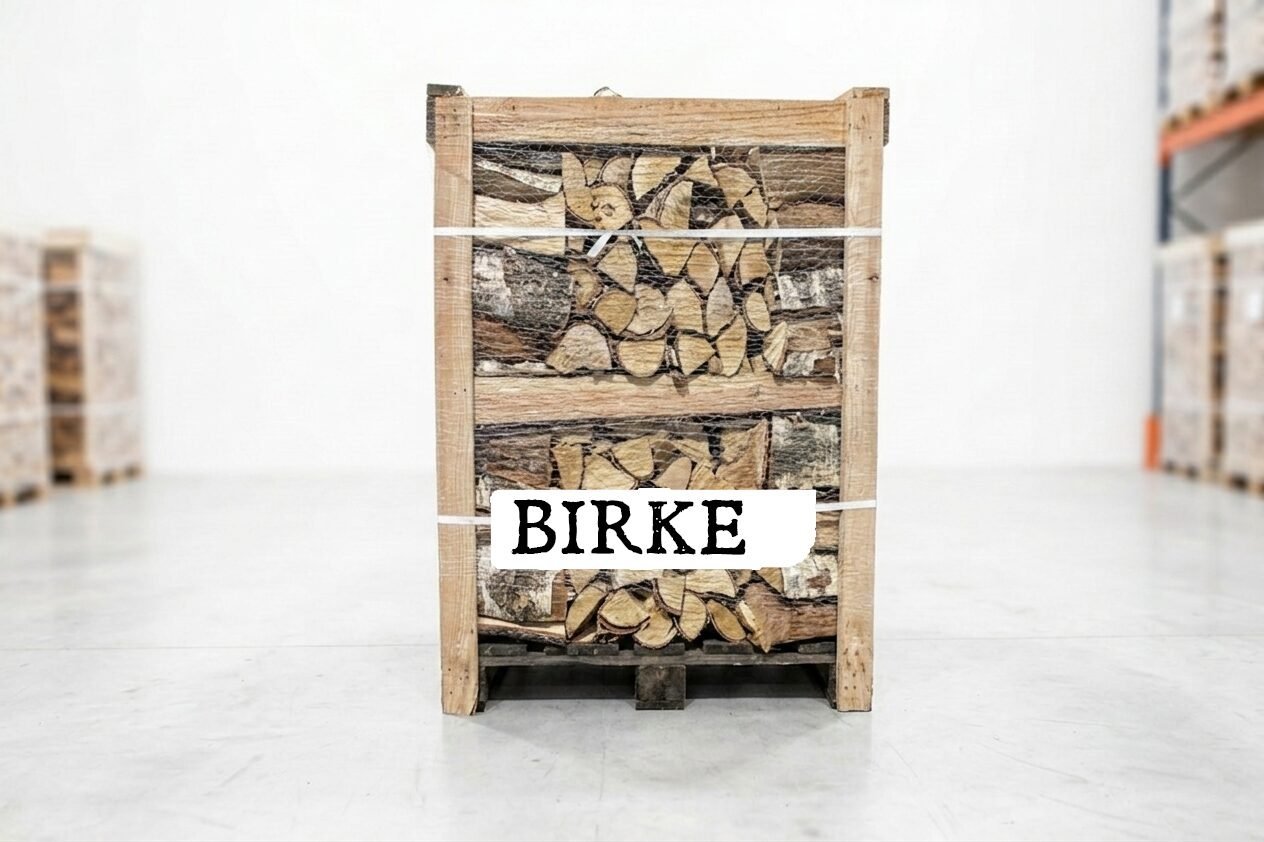 Brennholz Palette – Birke – 25 cm – kammergetrocknet – 2 RM Brennholz Palette – Birke – 25 cm – kammergetrocknet – 2 RM – Bild 1