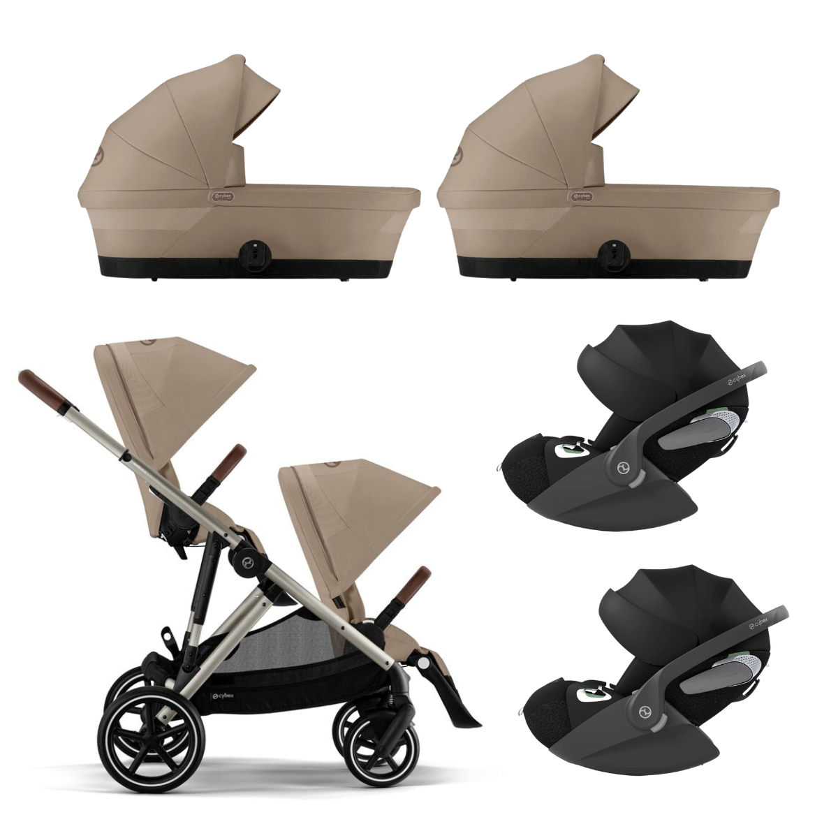 Cybex Trio Zwillingskinderwagen Gazelle mit Cloud T Cybex Trio Zwillingskinderwagen Gazelle mit Cloud T – Bild 7