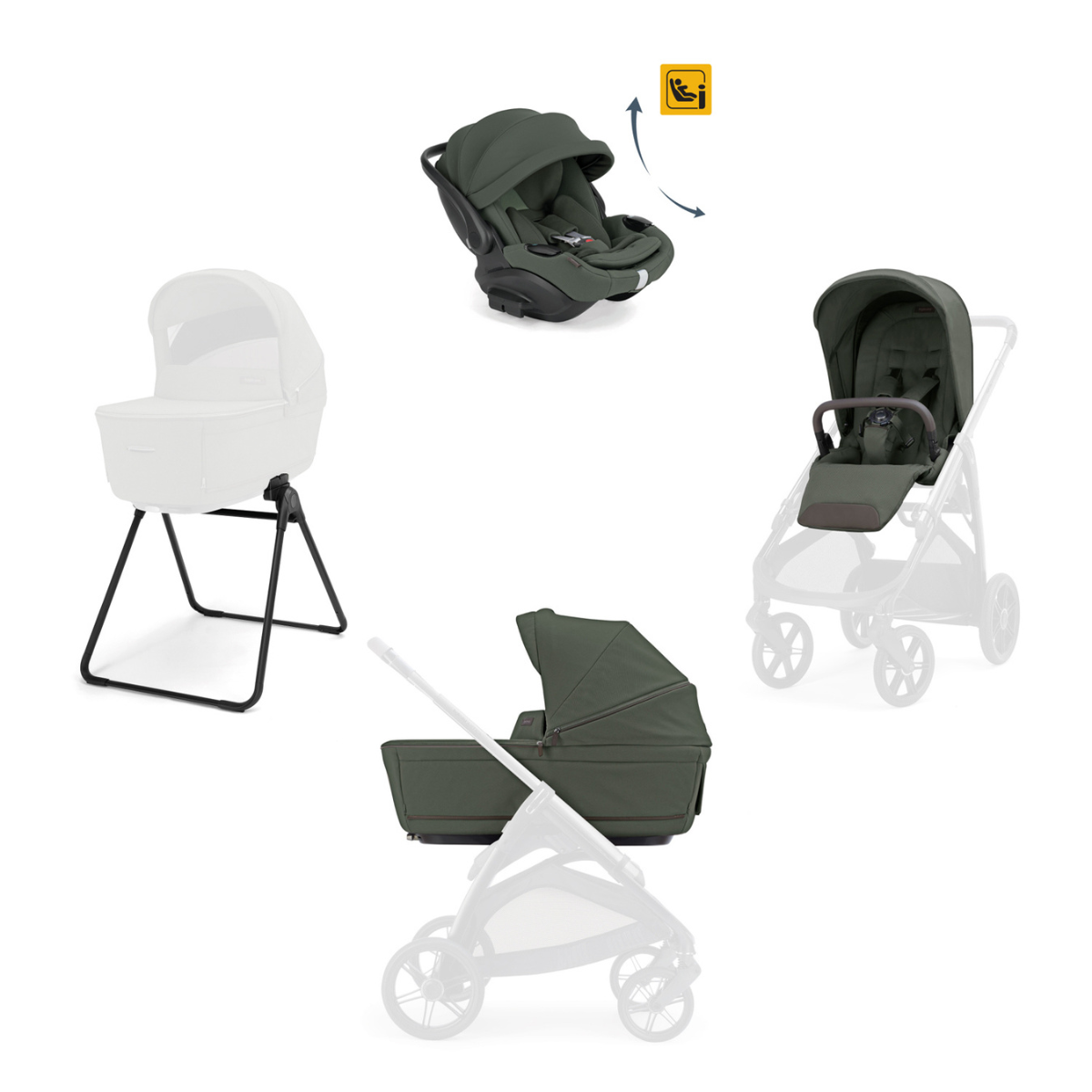 Inglesina-Textil Kit mit Darwin Recline für Aptica-Rahmen Inglesina-Textil Kit mit Darwin Recline für Aptica-Rahmen – Bild 5