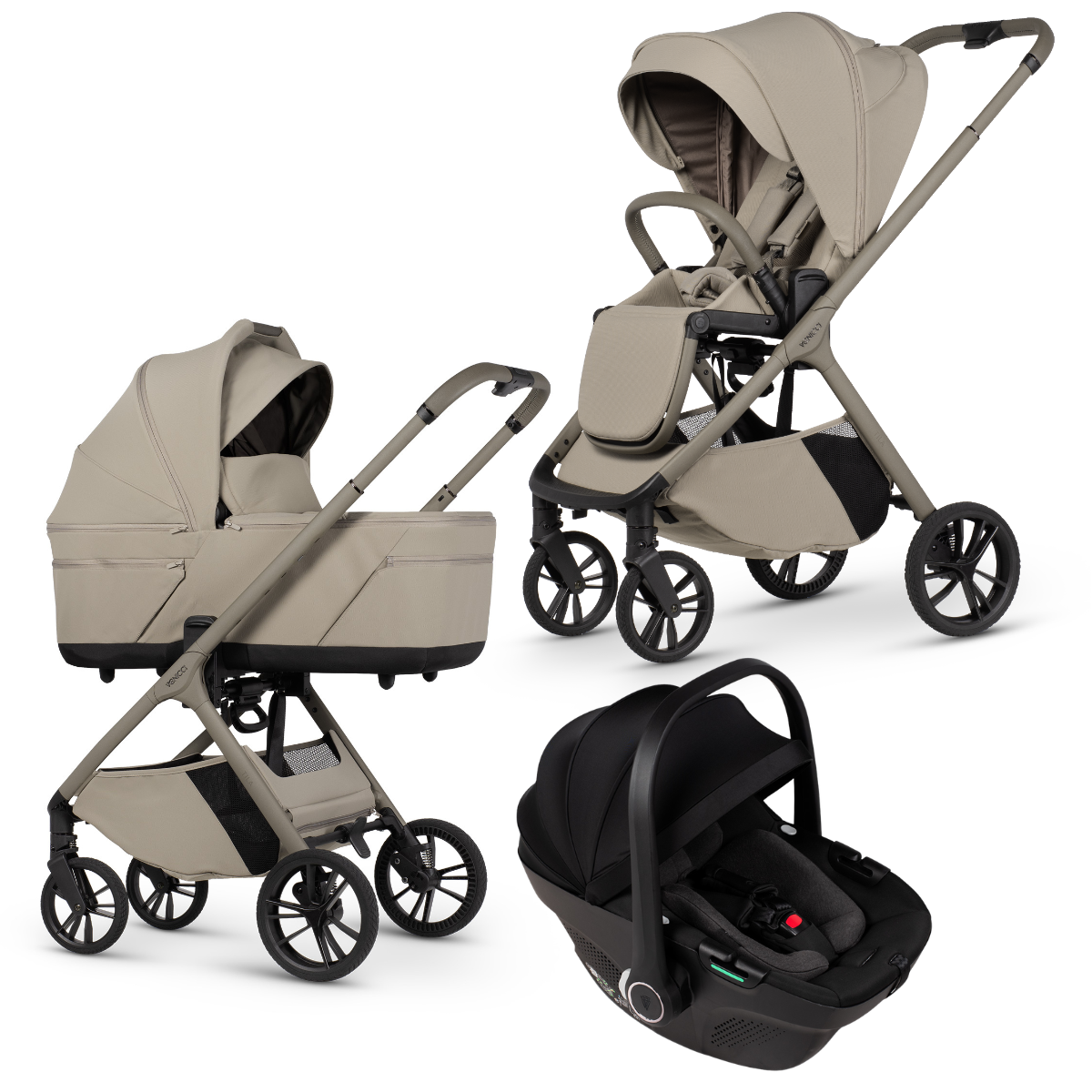 Venicci Kombikinderwagen 3 in 1 Tila mit Tiago Babytrage Venicci Kombikinderwagen 3 in 1 Tila mit Tiago Babytrage – Bild 2