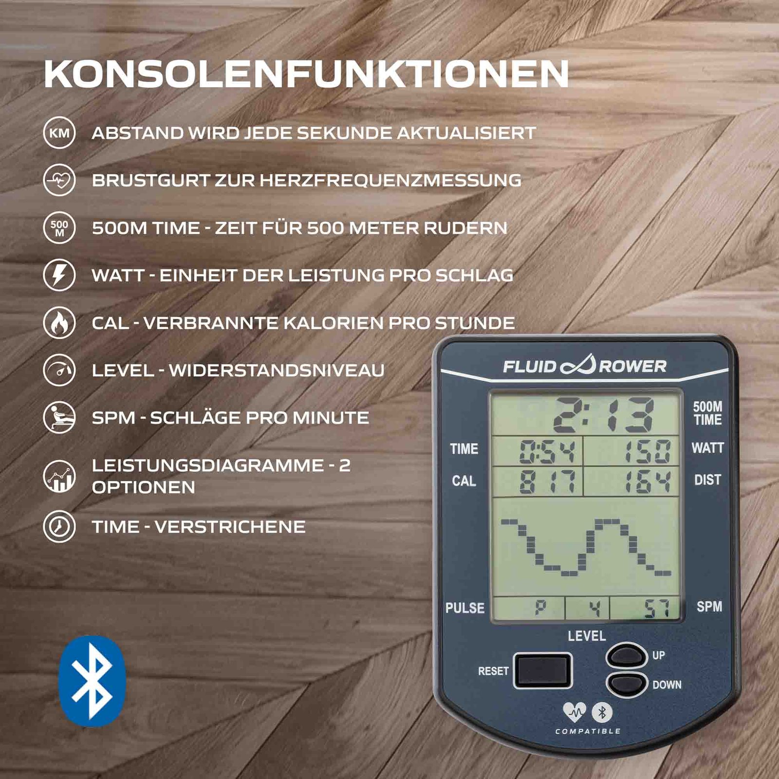 Fluid Rower Rudergerät Viking 3 V Fluid Rower Rudergerät Viking 3 V – Bild 4