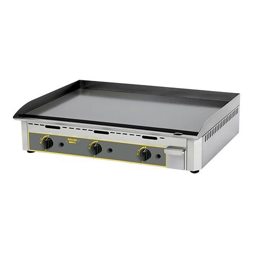 Gas-Grillplatte - 90x40cm - glatt - 3 zonen - 19(h)x45x92cm