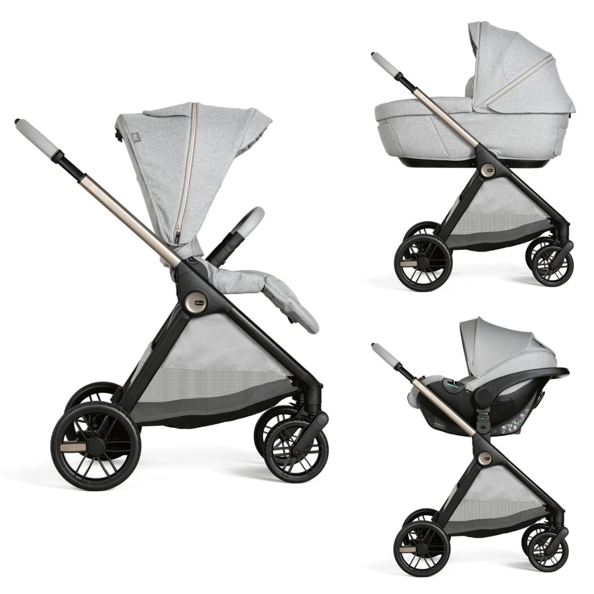 Chicco Trio Bellagio mit Autositz Kory Plus + Base Full 360 Chicco Trio Bellagio mit Autositz Kory Plus + Base Full 360 – Bild 3