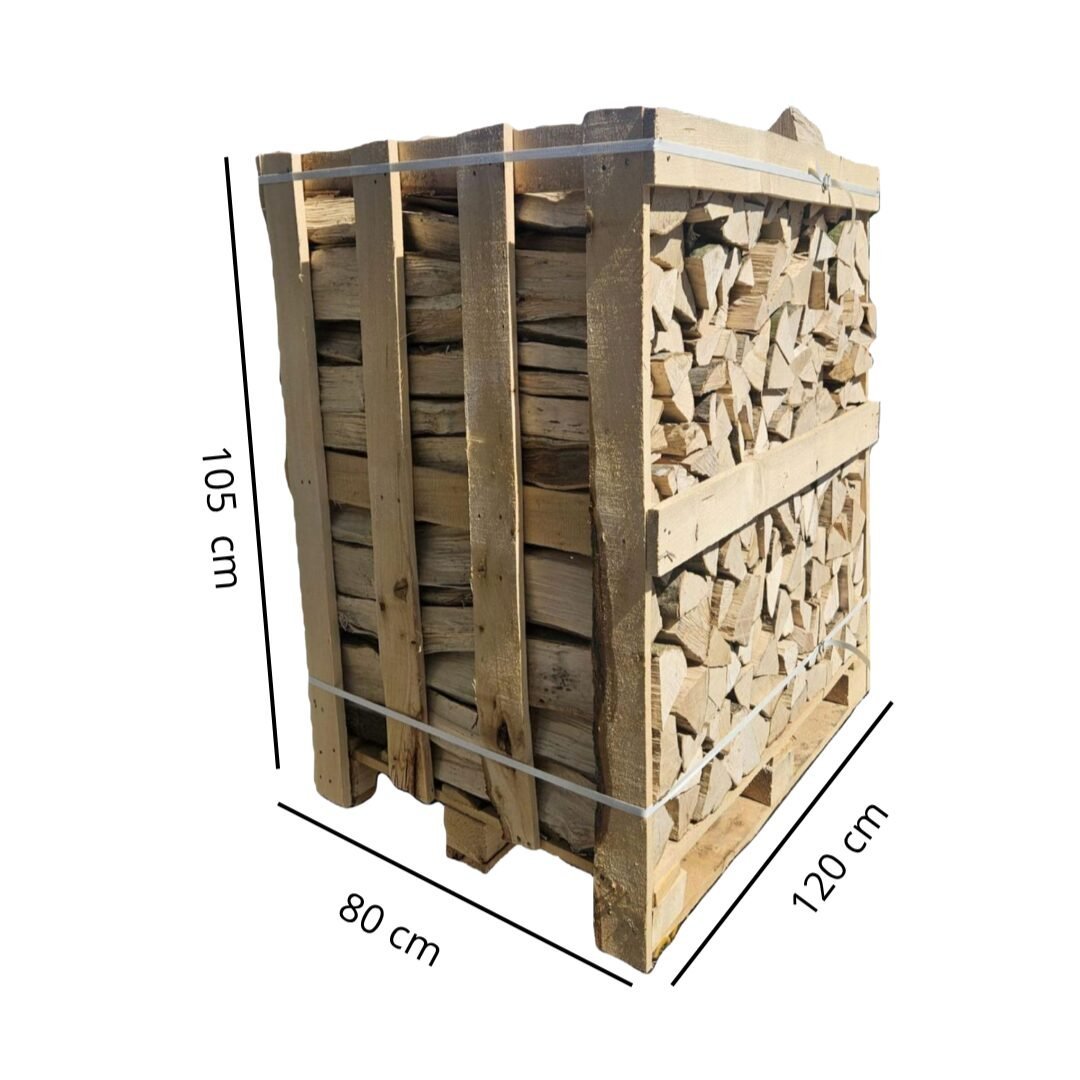 Buchen-Brennholz 2 Raummeter XXL-Palette 50 cm kammergetrocknet Buchen-Brennholz 2 Raummeter XXL-Palette 50 cm kammergetrocknet – Bild 1