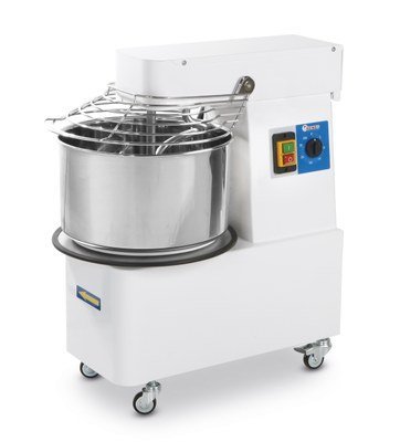 Spiralteigmaschine mit fest montierter Schüssel - 10 Liter - 35Kg/St - 260x500x(h)500mm