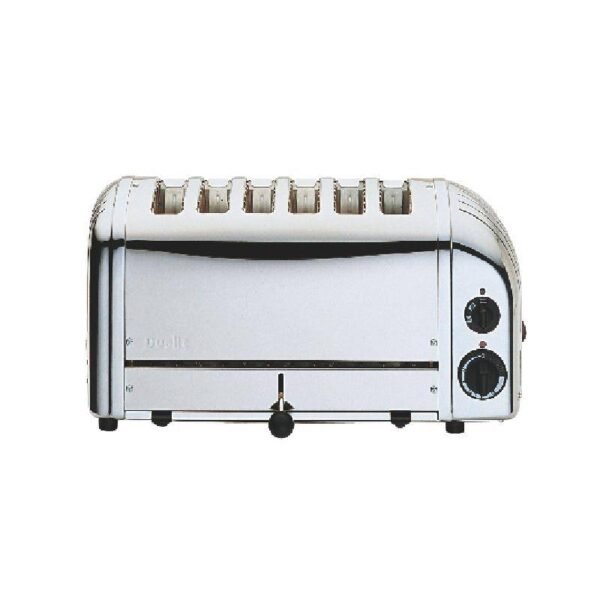 Edelstahl Toaster - Dualit - 6 Schlitzen - 195 Scheiben p/St