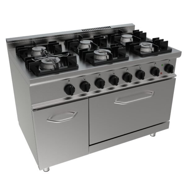 SARO Gasherd mit Elektrobackofen Modell E7/KUPG6LE