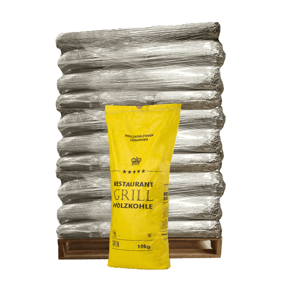 Gastro Steakhouse-Grillkohle Palette 180 kg (12 x 15 kg) große Stücke Gastro Steakhouse-Grillkohle Palette 180 kg (12 x 15 kg) große Stücke – Bild 1