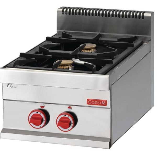 Gasherd - 8,6kW - 2 Brenner - Erdgas - 650-Serie