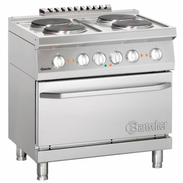 Elektroherd 700 Serie - Elektrobackofen - 4 Kochstellen rund - 800x700x(h)850-900mm
