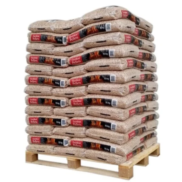 PELLET VAN ROJE – PALETTE MIT 65 SÄCKEN à 15 KG