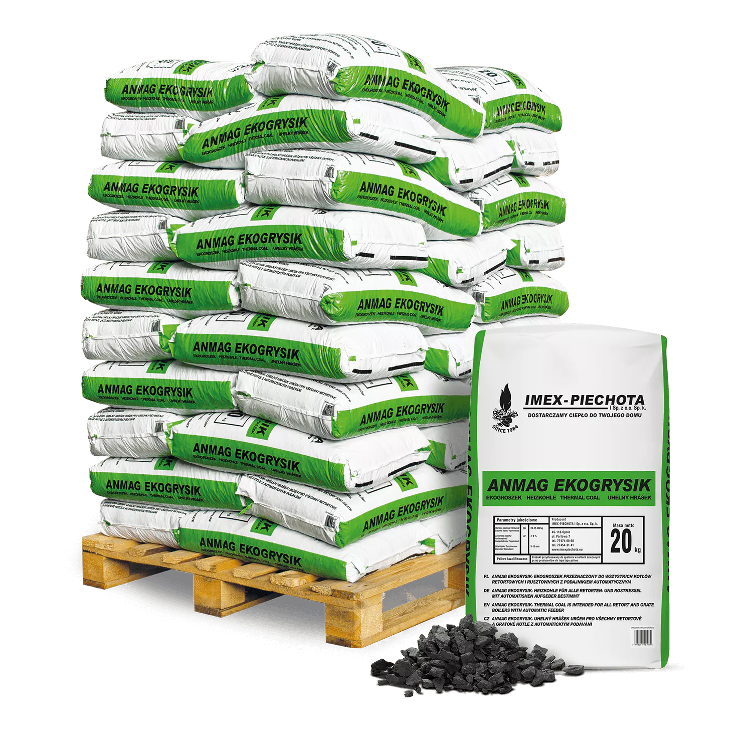 Steinkohle 5–15 mm – 50 x 20 kg – Nuss 5 Steinkohle 5–15 mm – 50 x 20 kg – Nuss 5 – Bild 1