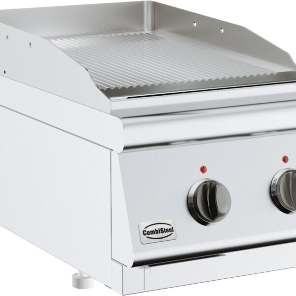 Base 700 Elektro-Grillplatte - Gerillt - Tischmodell - 3,6kW - 400x700x(h)300mm