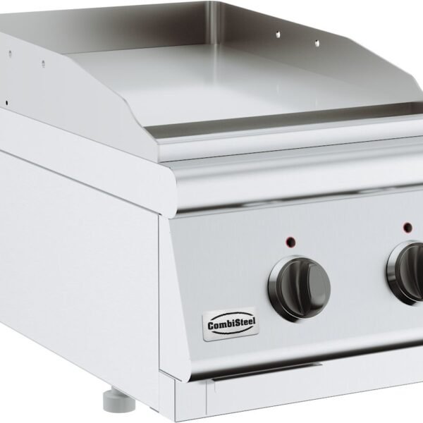 Base 700 Elektro-Grillplatte - Verchromt - Glatt - Tischmodell - 3,6kW - 400x700x(h)300mm