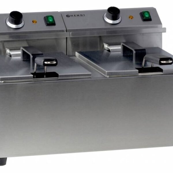 Friteuse Mastercook - 2x8 Liter - 230V-2x 3,2kW - 550x420x(h)315mm