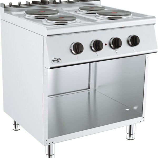 Base 700 Elektroherd - 2x2,25 und 2x1,85kW - 800x700x(h)900mm