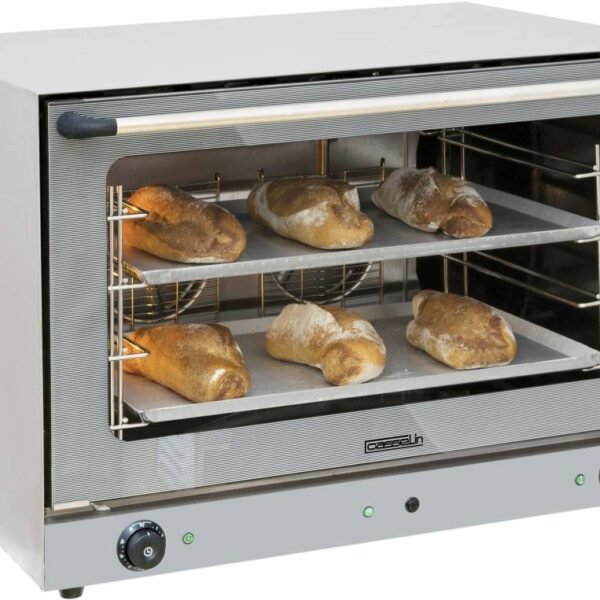 Konvektionsofen mit Dampffunktion - Edestahl - 835x800x(h)570mm - 4 Einschübe 600x400mm