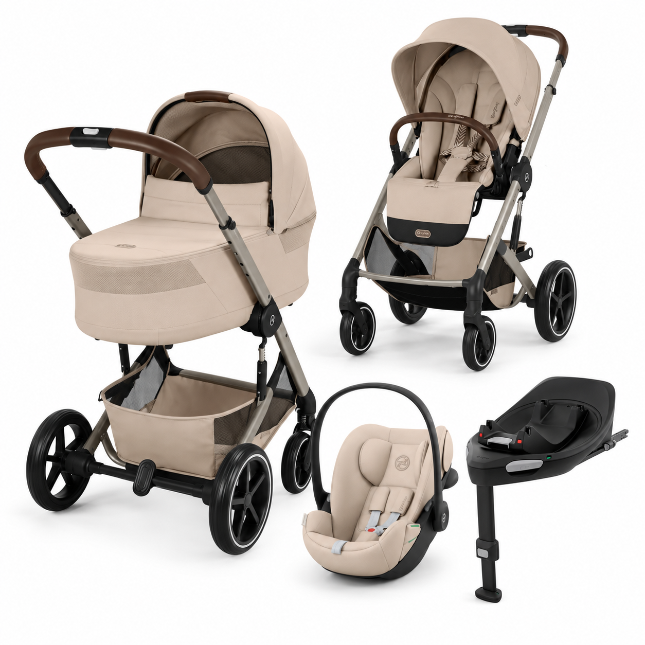 Bundle CYBEX Balios S Lux | Passeggino + Fold Cot + Cloud G3 Plus + Base G3 ISOFIX + Adattatori Bundle CYBEX Balios S Lux | Passeggino + Fold Cot + Cloud G3 Plus + Base G3 ISOFIX + Adattatori – Bild 1