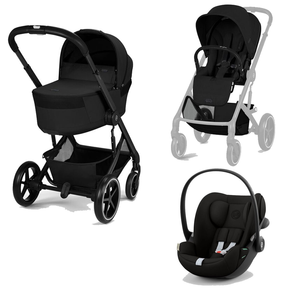 Trio CYBEX Balios S Lux – Passeggino + Navicella Richiudibile Fold Cot + Cloud G3 Plus Trio CYBEX Balios S Lux – Passeggino + Navicella Richiudibile Fold Cot + Cloud G3 Plus – Bild 2