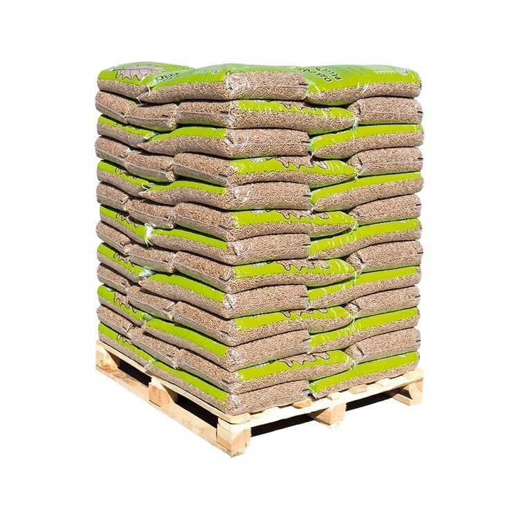 Holzpellets Hartholz Eiche 6 mm – 975 kg Palette Holzpellets Hartholz Eiche 6 mm – 975 kg Palette – Bild 1