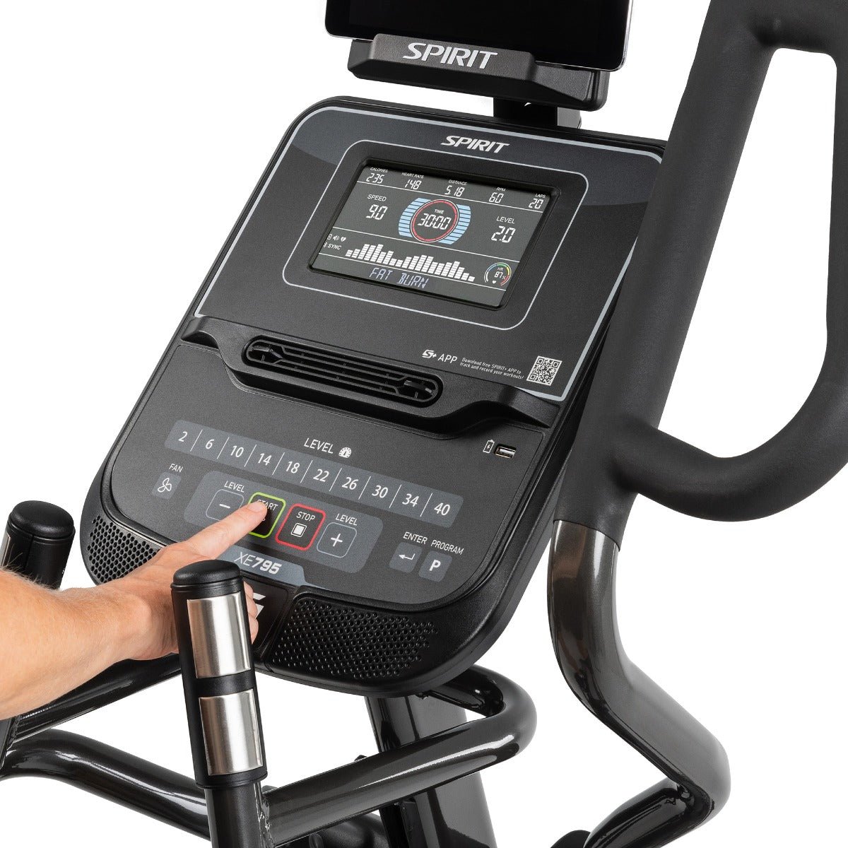 Spirit Fitness Crosstrainer XE795 Black – Bild 4