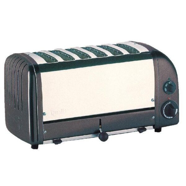 Toaster Grau - 3kW/230V - 6 Schlitze - 195 Scheiben pro Stunde