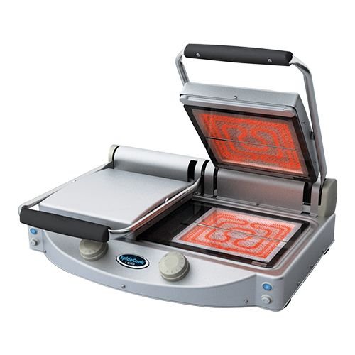 Ceran-Kontaktgrill - Doppel - glatt/glatt - 17,6(h)x45,8x61,9cm