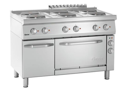 Elektroherd 700 Serie - Elektrobackofen - 6 Kochstellen rund - 1200x700x(h)850-900mm