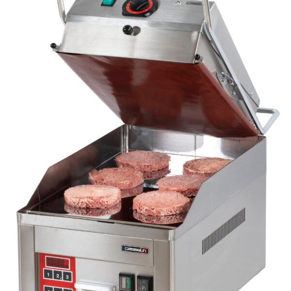 Steak- Kontaktgrill - 3 Bedienungsprogramme - 330x660x(H)400 mm