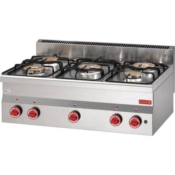 Gasherd - 5kW - 5 Brenner - 600-Serie
