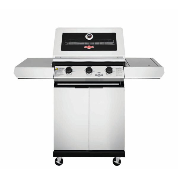 BeefEater 1200S Serie 3 Brenner Grillwagen inkl. Seitenbrenner, Edelstahl
