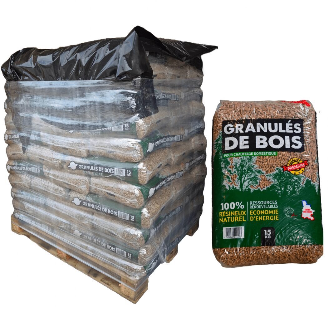 Holzpellet-Palette 66 Säcke ECOBOIS Premium-Pellets Holzpellet-Palette 66 Säcke ECOBOIS Premium-Pellets – Bild 1