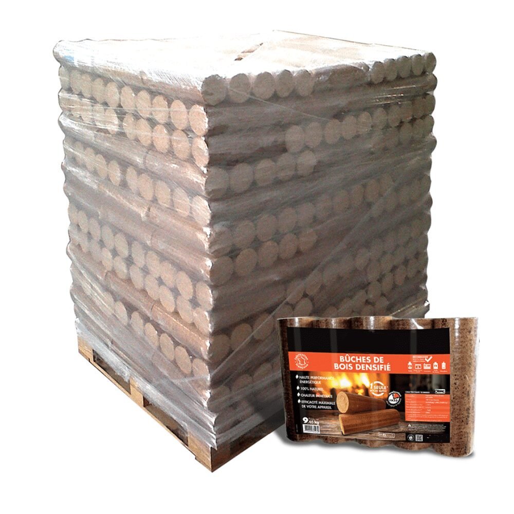 Palette mit Holzbriketts, 104 Packungen Palette mit Holzbriketts, 104 Packungen – Bild 1