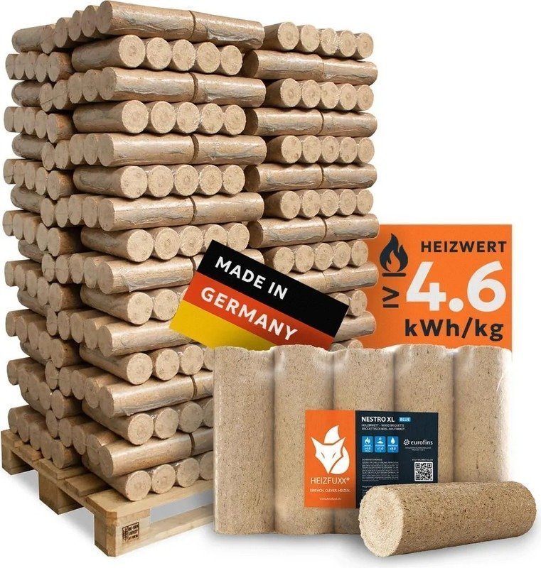 Heizfuxx Nestro XL Blue Briketts – 960 kg Palette Heizfuxx Nestro XL Blue Briketts – 960 kg Palette – Bild 1