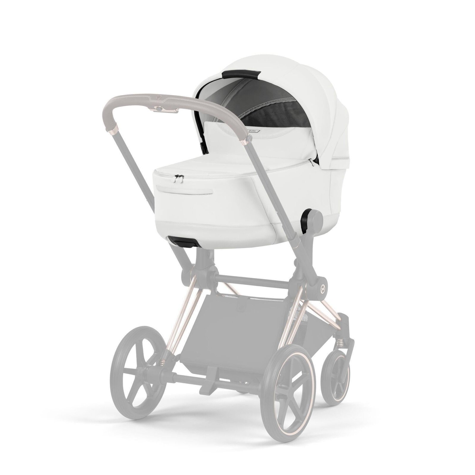 Trio CYBEX Priam | Telaio Rosegold, Seat Pack Cozy Beige, Priam Lux Carry Cot Off White, Cloud T i-Size Plus Cozy Beige Trio CYBEX Priam | Telaio Rosegold, Seat Pack Cozy Beige, Priam Lux Carry Cot Off White, Cloud T i-Size Plus Cozy Beige – Bild 9