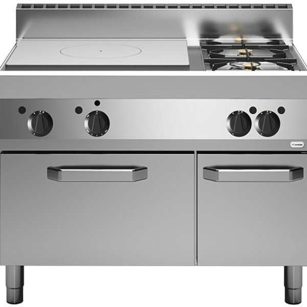 Modulares Kochfeld – Mit Gasofen und 2 Kochfeldern – Erdgas – 65 x 110 cm