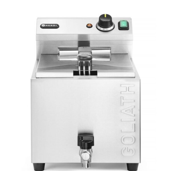 Fritteuse XL mit Ablasshahn HENDI GOLIATH - 10L - 400V/10200W - 300x585x(H)392mm